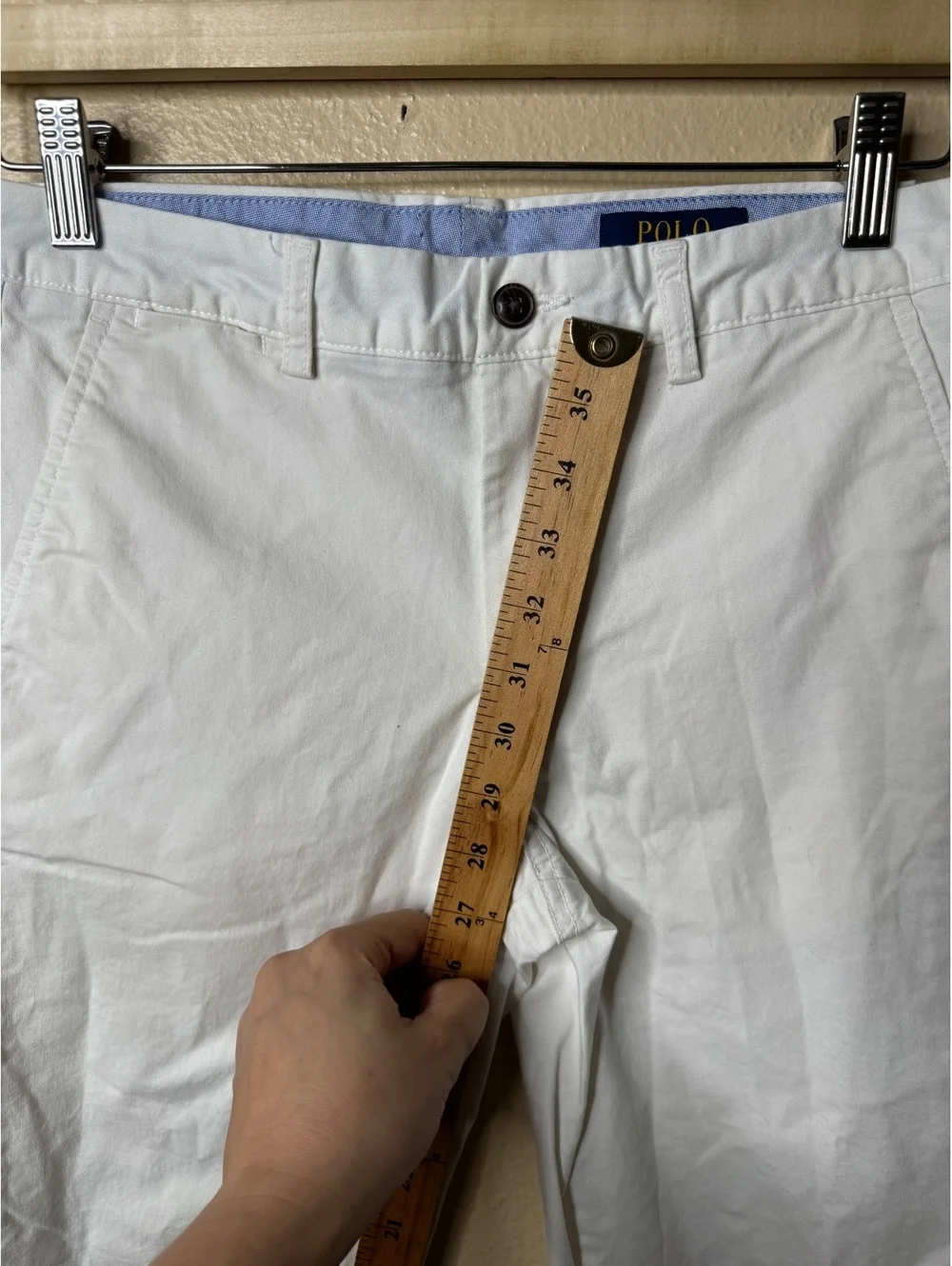 Polo Ralph Lauren Boys Size 16 White Chino Pants Straight Leg Pony Logo